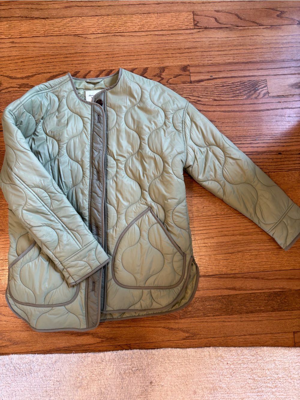 Abercrombie Quilted Jacket in green